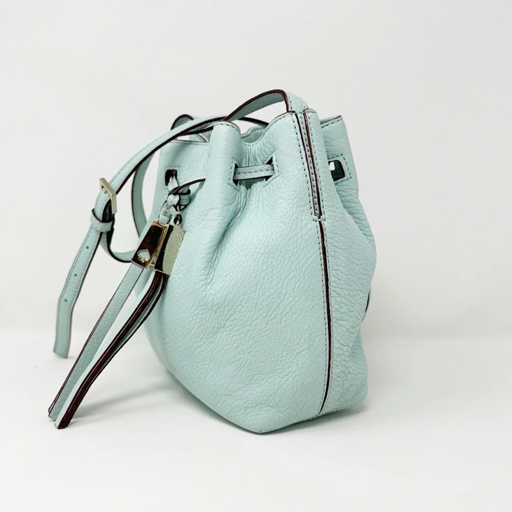 Kate Spade Grain Leather Mini Drawstring Bucket Crossbody Bag